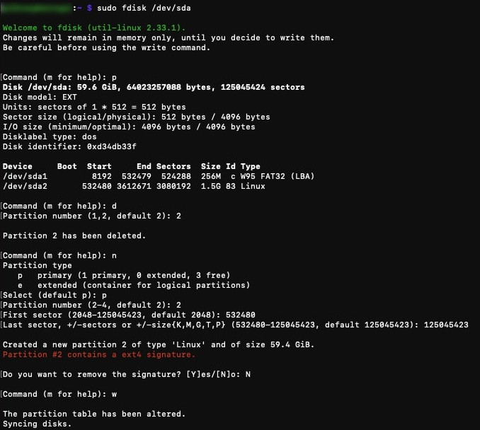 fdisk